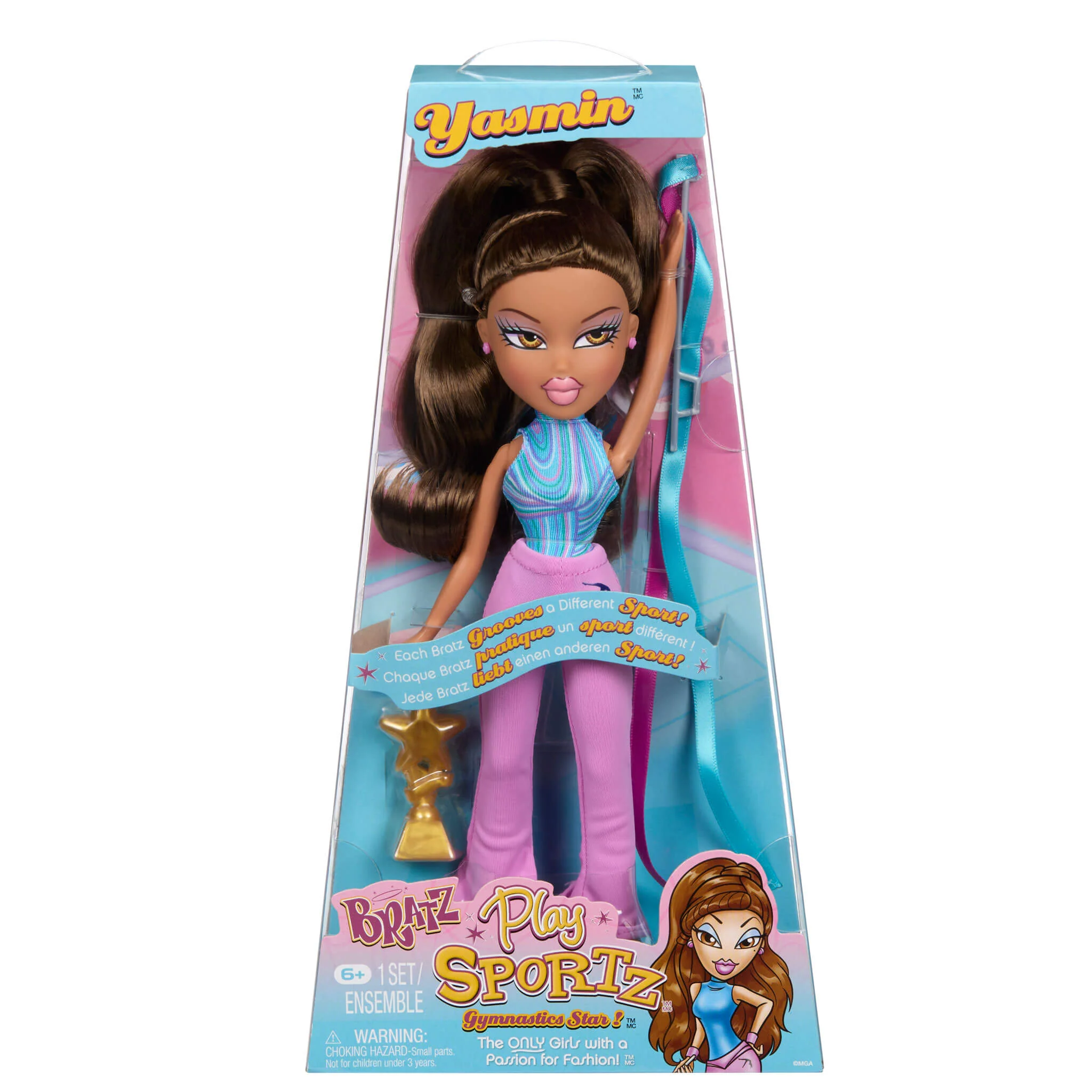 Bratz Play Sportz Yasmin Fashion Doll - Gymnastics - Image 7